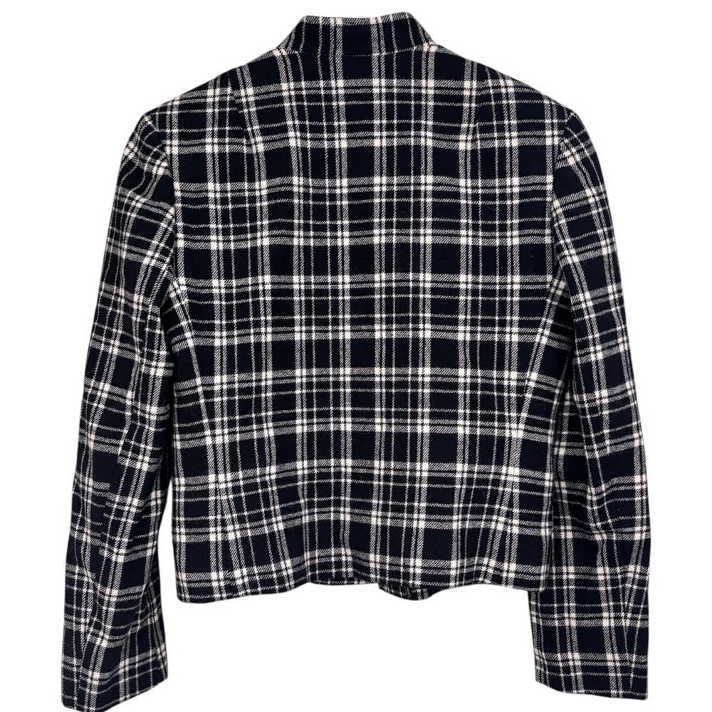 Young Pendleton 100% Wool Black Cream Checkered P… - image 6